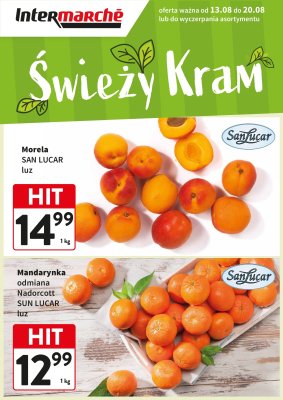 Intermarche - gazetka promocyjna Świeży kram od środy 13.08 do środy 20.08