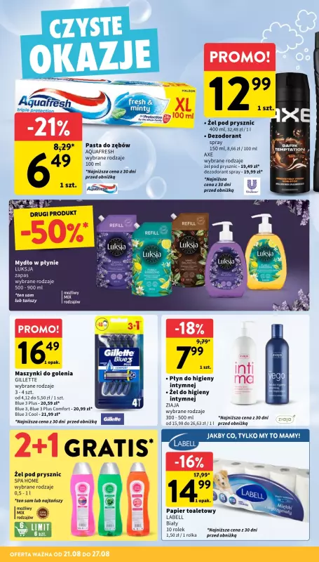 Intermarche - gazetka promocyjna Gazetka od czwartku 21.08 do środy 27.08 - strona 38