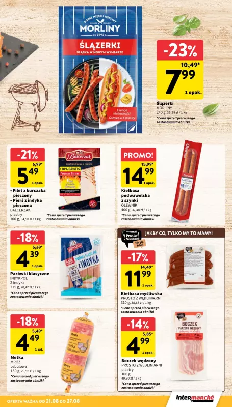 Intermarche - gazetka promocyjna Gazetka od czwartku 21.08 do środy 27.08 - strona 15