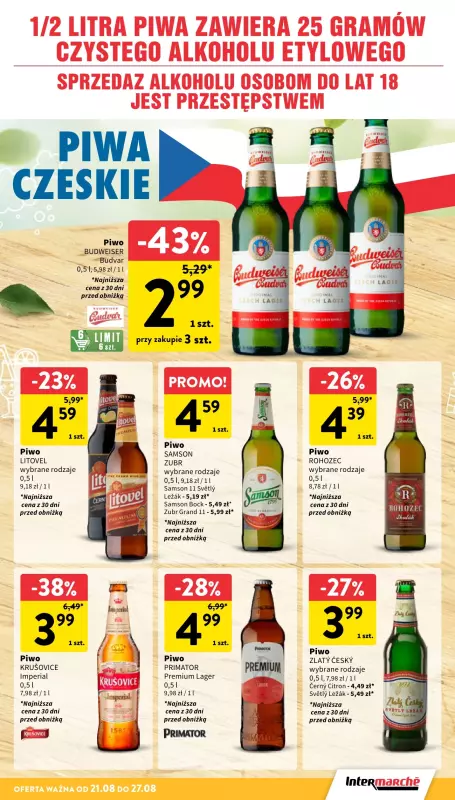 Intermarche - gazetka promocyjna Gazetka od czwartku 21.08 do środy 27.08 - strona 29