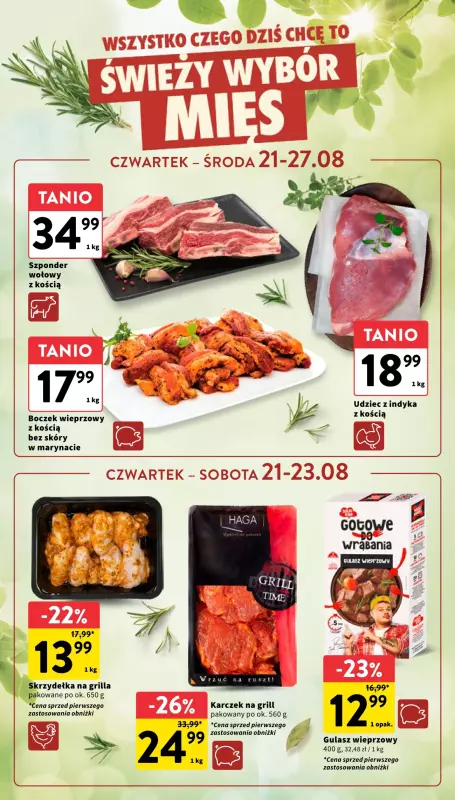 Intermarche - gazetka promocyjna Gazetka od czwartku 21.08 do środy 27.08 - strona 12