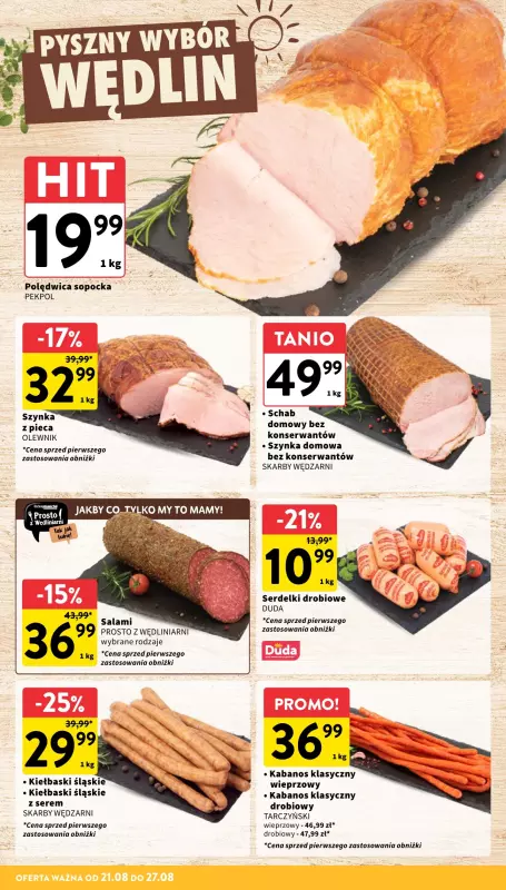 Intermarche - gazetka promocyjna Gazetka od czwartku 21.08 do środy 27.08 - strona 14