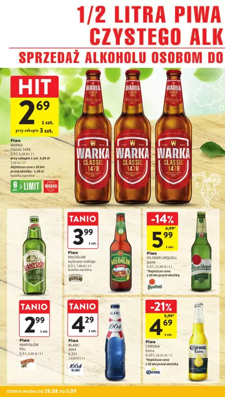 Intermarche - gazetka promocyjna Gazetka od czwartku 28.08 do środy 03.09 - strona 38