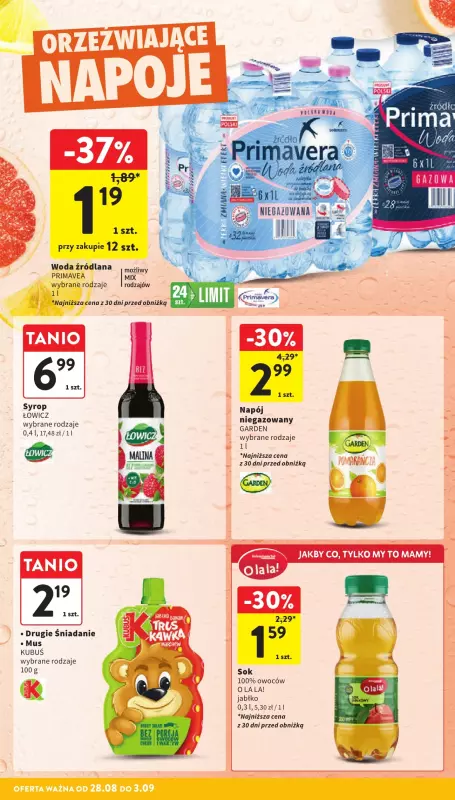 Intermarche - gazetka promocyjna Gazetka od czwartku 28.08 do środy 03.09 - strona 36