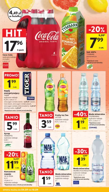 Intermarche - gazetka promocyjna Gazetka od czwartku 04.09 do środy 10.09 - strona 34