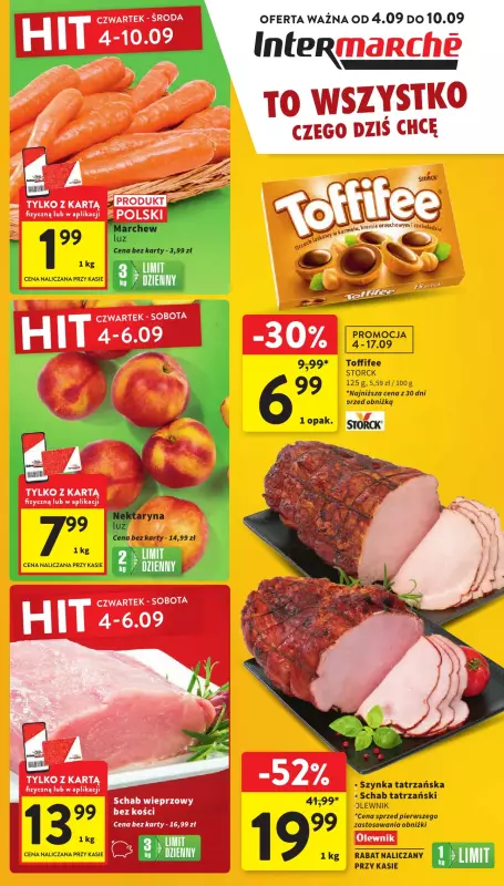 Intermarche - gazetka promocyjna Gazetka od czwartku 04.09 do środy 10.09