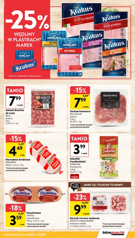 Intermarche - gazetka promocyjna Gazetka od czwartku 11.09 do środy 17.09 - strona 17