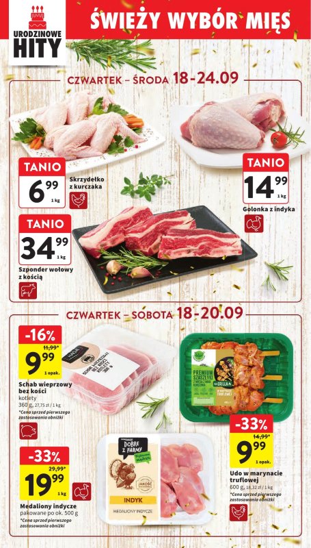 Intermarche - gazetka promocyjna Gazetka od czwartku 18.09 do środy 24.09 - strona 22