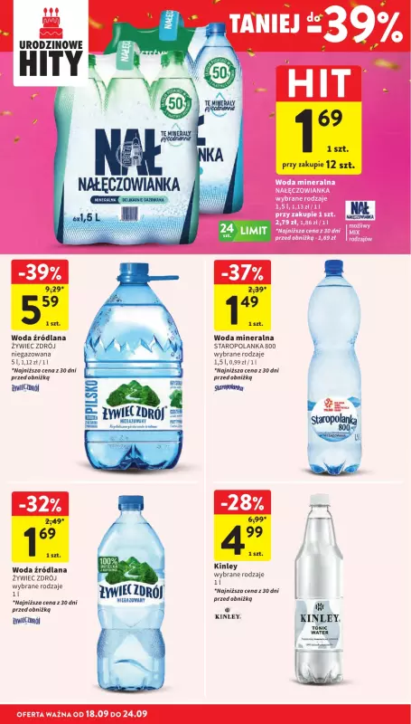 Intermarche - gazetka promocyjna Gazetka od czwartku 18.09 do środy 24.09 - strona 38