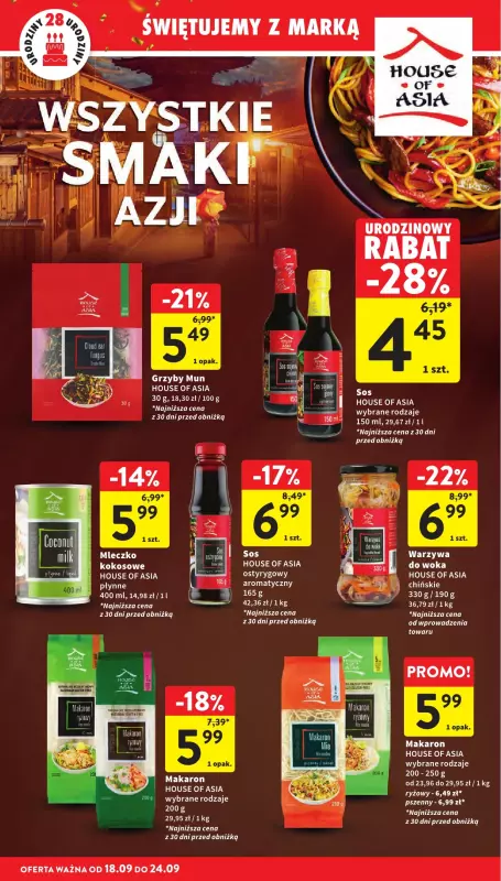 Intermarche - gazetka promocyjna Gazetka od czwartku 18.09 do środy 24.09 - strona 14