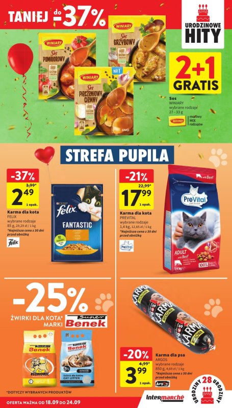 Intermarche - gazetka promocyjna Gazetka od czwartku 18.09 do środy 24.09 - strona 37