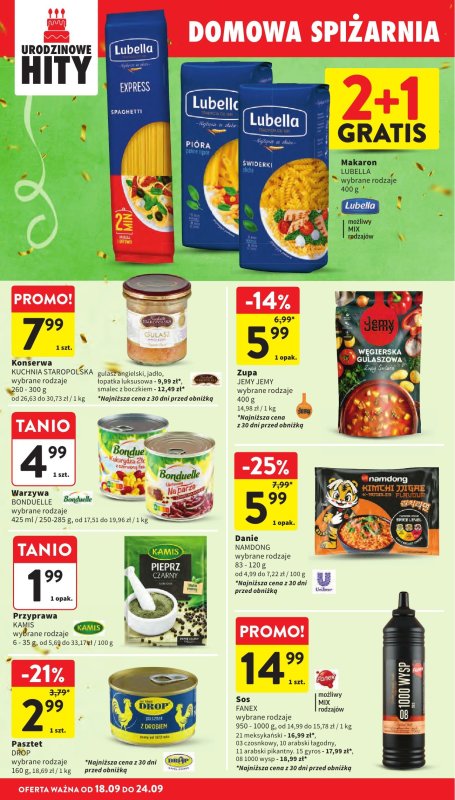 Intermarche - gazetka promocyjna Gazetka od czwartku 18.09 do środy 24.09 - strona 36