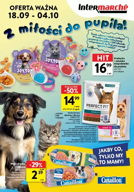 Intermarche - gazetka promocyjna Katalog Z miłości do pupila  