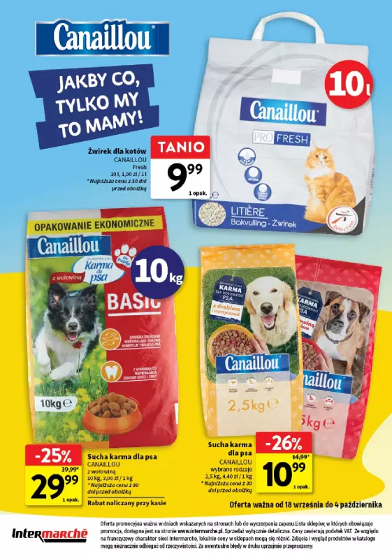 Intermarche - gazetka promocyjna Katalog Z miłości do pupila od czwartku 18.09 do soboty 04.10 - strona 12