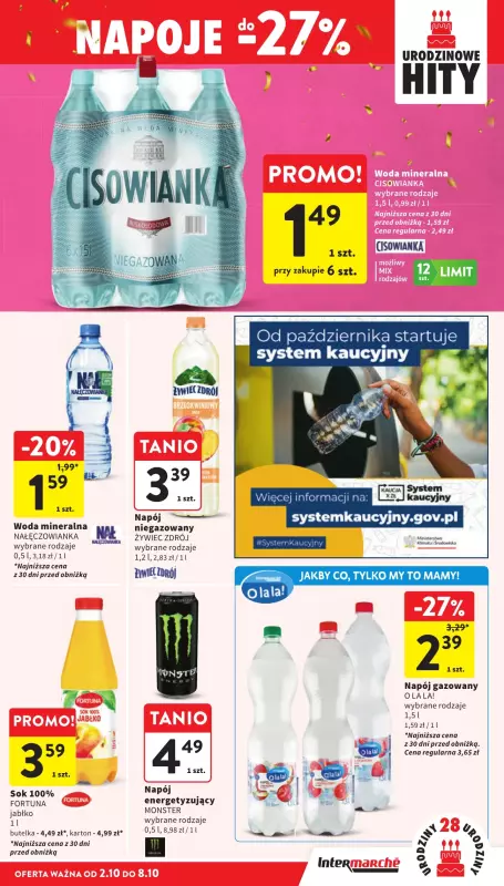Intermarche - gazetka promocyjna Gazetka od czwartku 02.10 do środy 08.10 - strona 39