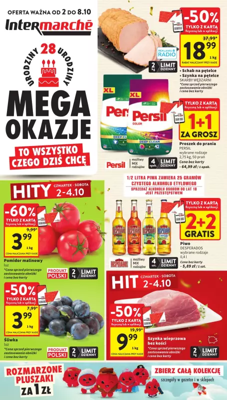 Intermarche - gazetka promocyjna Gazetka od czwartku 02.10 do środy 08.10