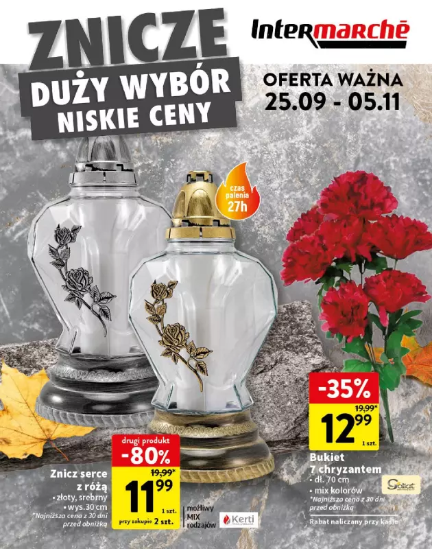 Intermarche - gazetka promocyjna Katalog Znicze  