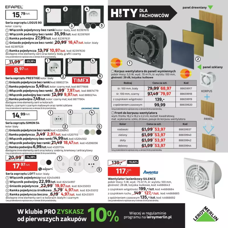 Leroy Merlin - gazetka promocyjna Gazetka Hity dla fachowców i nie tylko od czwartku 15.08 do wtorku 24.09 - strona 15