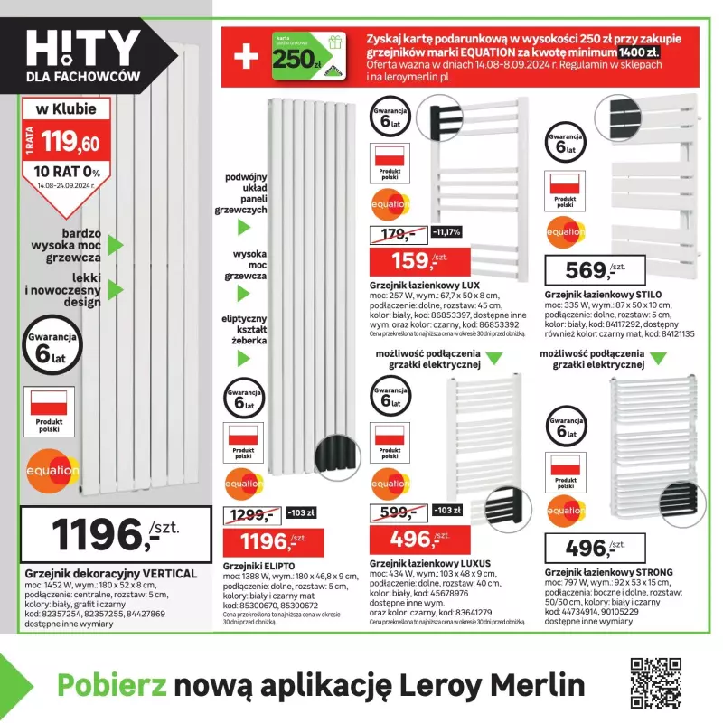 Leroy Merlin - gazetka promocyjna Gazetka Hity dla fachowców i nie tylko od czwartku 15.08 do wtorku 24.09 - strona 22