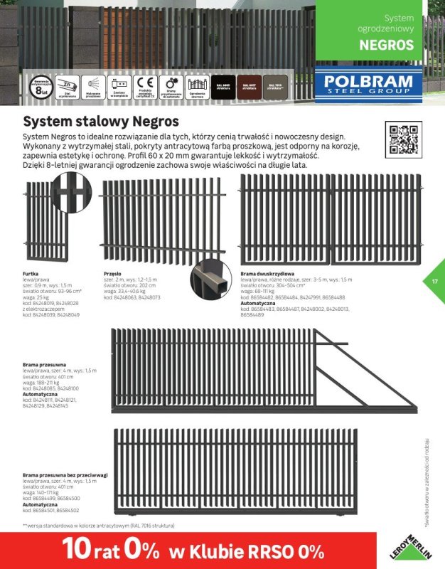 Leroy Merlin - gazetka promocyjna Katalog Ogrodzenia i domki narzędziowa 2025 od poniedziałku 10.03 do niedzieli 30.11 - strona 17