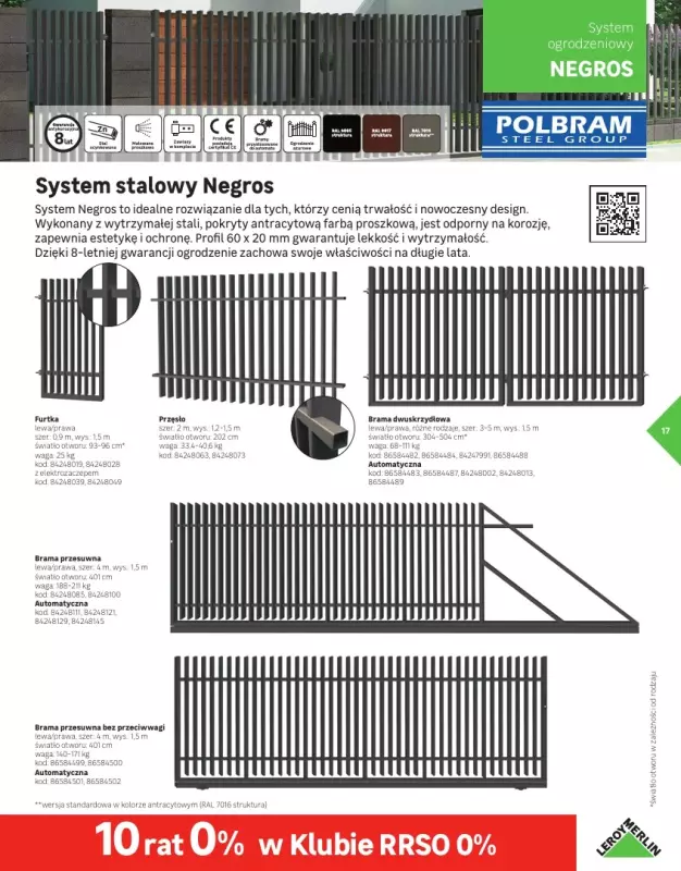 Leroy Merlin - gazetka promocyjna Katalog Ogrodzenia i domki narzędziowa 2025 od poniedziałku 10.03 do niedzieli 30.11 - strona 17