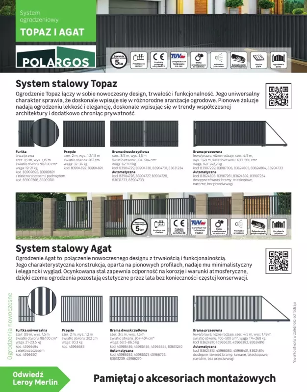 Leroy Merlin - gazetka promocyjna Katalog Ogrodzenia i domki narzędziowa 2025 od poniedziałku 10.03 do niedzieli 30.11 - strona 16