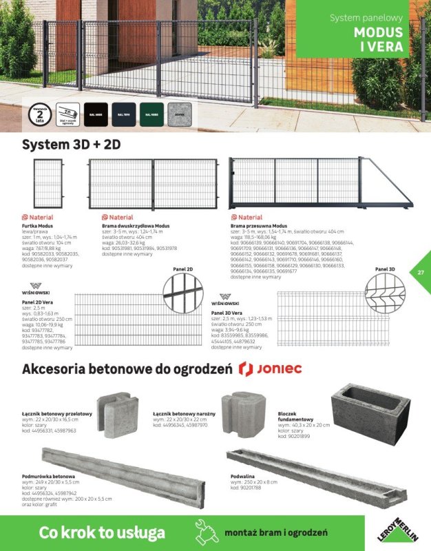 Leroy Merlin - gazetka promocyjna Katalog Ogrodzenia i domki narzędziowa 2025 od poniedziałku 10.03 do niedzieli 30.11 - strona 27