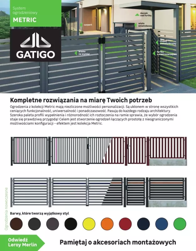 Leroy Merlin - gazetka promocyjna Katalog Ogrodzenia i domki narzędziowe 2025 od poniedziałku 10.03 do niedzieli 30.11 - strona 4