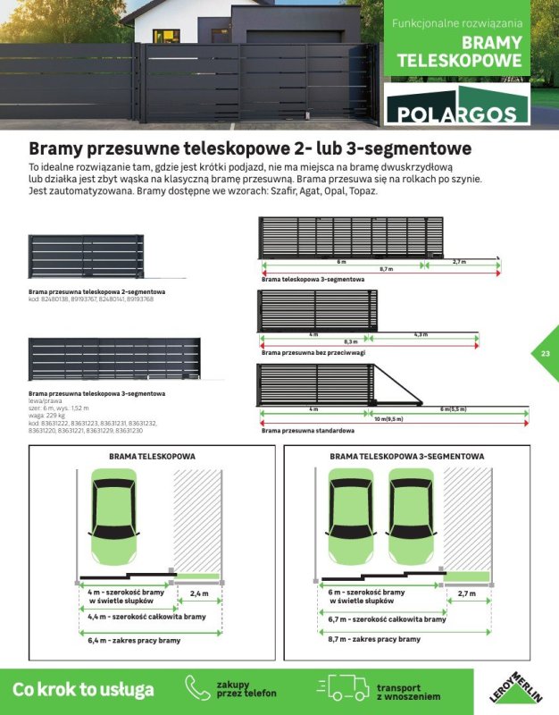 Leroy Merlin - gazetka promocyjna Katalog Ogrodzenia i domki narzędziowa 2025 od poniedziałku 10.03 do niedzieli 30.11 - strona 23