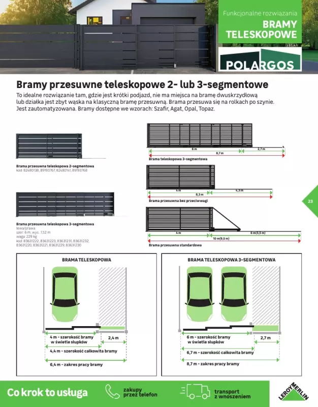 Leroy Merlin - gazetka promocyjna Katalog Ogrodzenia i domki narzędziowa 2025 od poniedziałku 10.03 do niedzieli 30.11 - strona 23