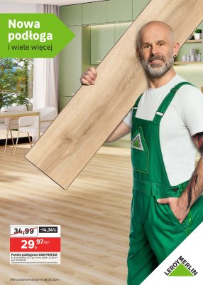 Leroy Merlin - gazetka promocyjna Nowa podłoga i wiele więcej od środy 06.08 do czwartku 28.08