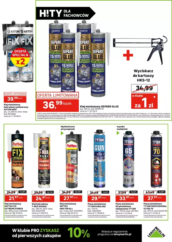Leroy Merlin - gazetka promocyjna Katalog Hity dla fachowców od wtorku 26.08 do piątku 19.09 - strona 37
