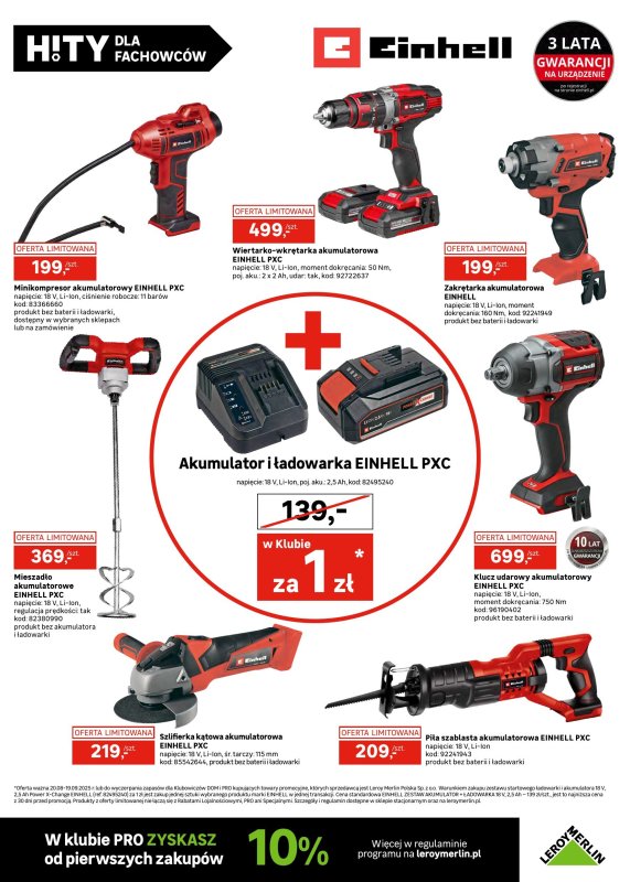 Leroy Merlin - gazetka promocyjna Katalog Hity dla fachowców od wtorku 26.08 do piątku 19.09 - strona 5