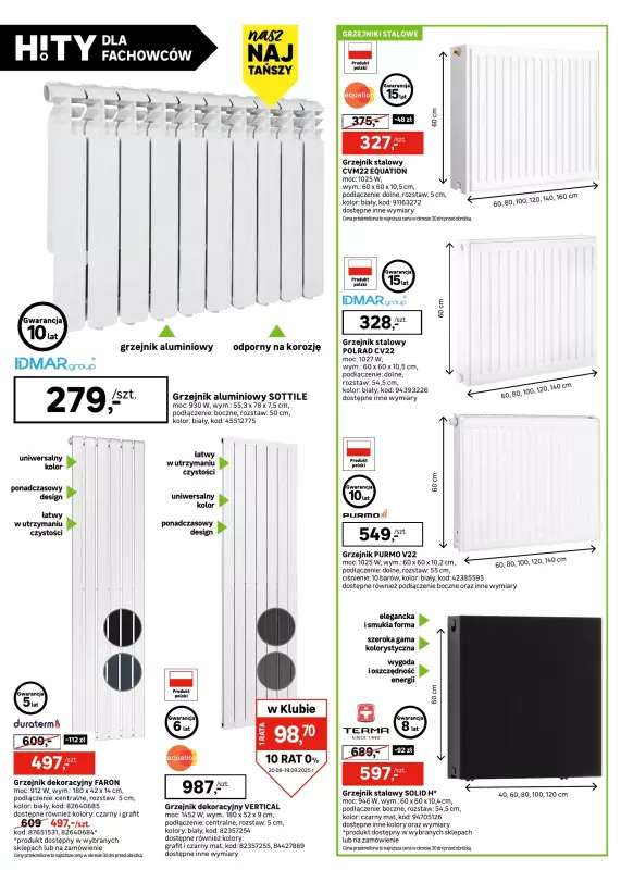 Leroy Merlin - gazetka promocyjna Katalog Hity dla fachowców od wtorku 26.08 do piątku 19.09 - strona 12