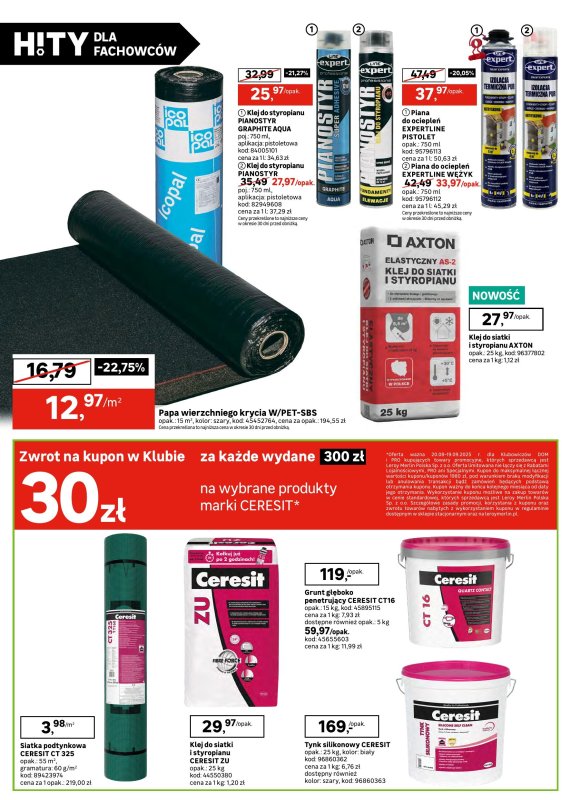 Leroy Merlin - gazetka promocyjna Katalog Hity dla fachowców od wtorku 26.08 do piątku 19.09 - strona 30