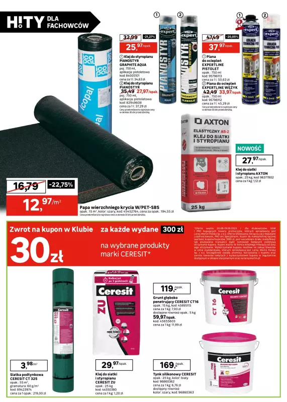 Leroy Merlin - gazetka promocyjna Katalog Hity dla fachowców od wtorku 26.08 do piątku 19.09 - strona 30