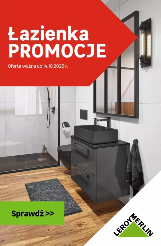Leroy Merlin - gazetka promocyjna PROMOCJE - Łazienka od czwartku 02.10 do wtorku 14.10