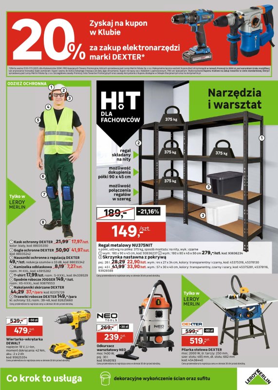 Leroy Merlin - gazetka promocyjna Gazetka od środy 15.10 do poniedziałku 17.11 - strona 23