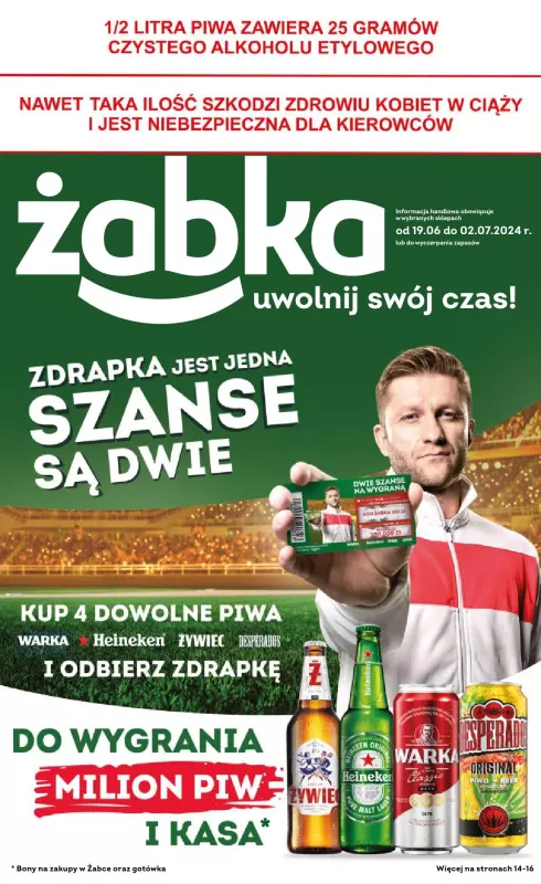 Żabka - gazetka promocyjna Gazetka od środy 19.06 do wtorku 02.07