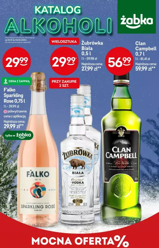 Żabka - gazetka promocyjna Katalog alkoholowy od środy 22.01 do wtorku 04.02