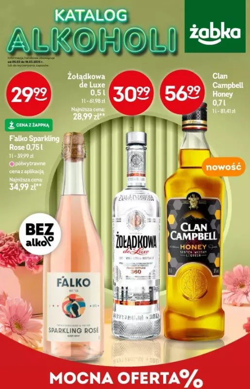 Żabka - gazetka promocyjna Katalog alkoholowy od środy 05.03 do wtorku 18.03