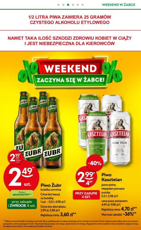 Żabka - gazetka promocyjna Gazetka weekendowa  do niedzieli 11.05 - strona 4