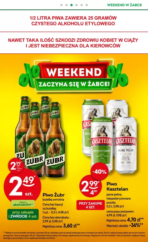 Żabka - gazetka promocyjna Gazetka weekendowa  do niedzieli 11.05 - strona 4