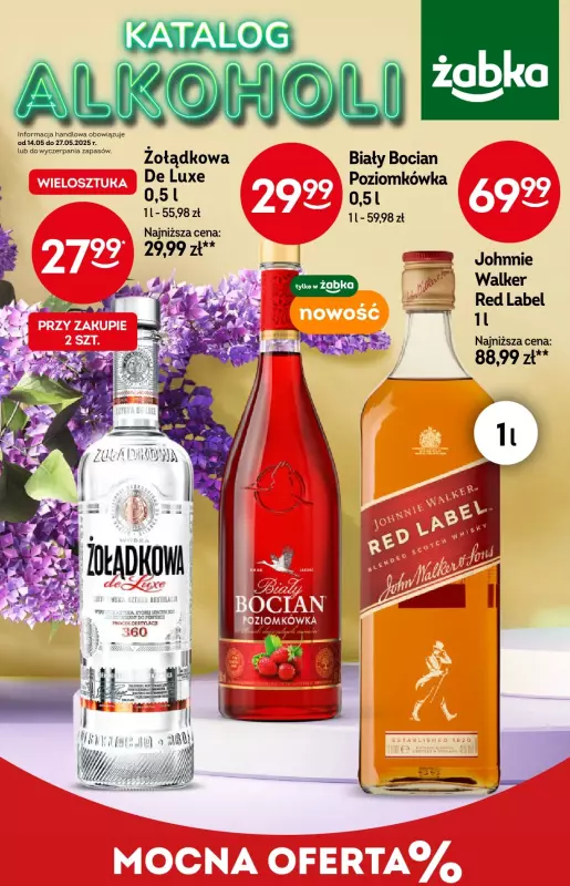 Żabka - gazetka promocyjna Katalog alkoholi od środy 14.05 do wtorku 27.05