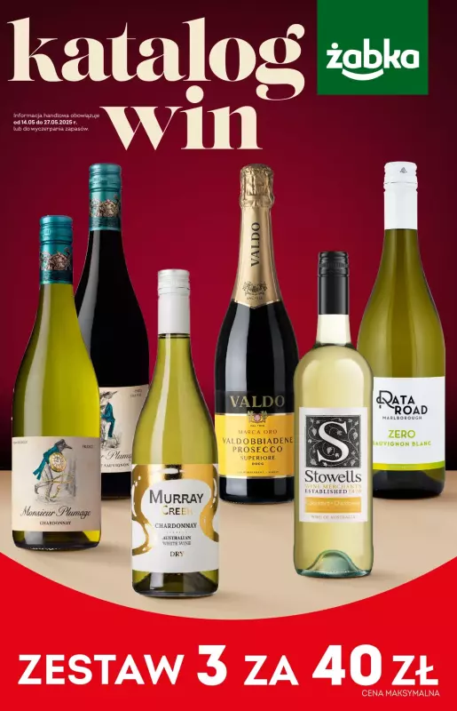 Żabka - gazetka promocyjna Katalog win  