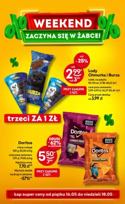 Żabka - gazetka promocyjna Gazetka weekendowa od piątku 16.05 do niedzieli 18.05