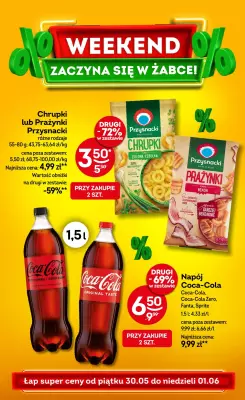 Żabka - gazetka promocyjna Gazetka weekendowa od piątku 30.05 do niedzieli 01.06