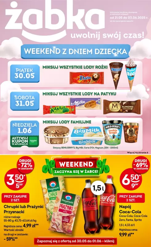 Żabka - gazetka promocyjna Gazetka od środy 21.05 do wtorku 03.06