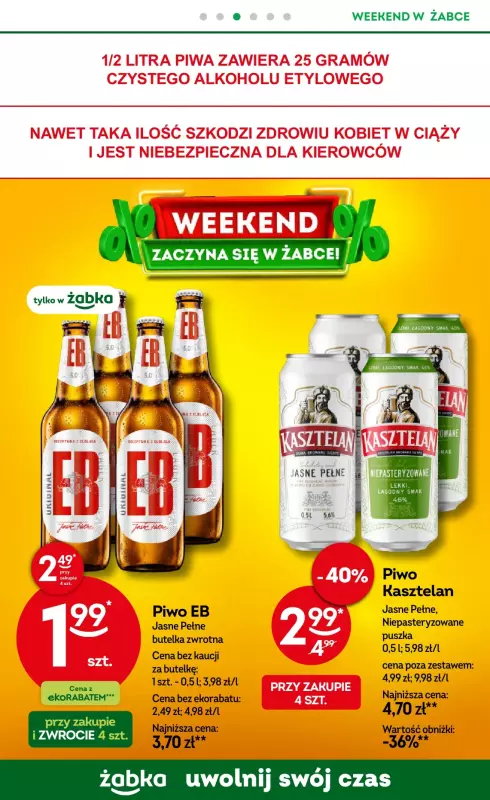 Żabka - gazetka promocyjna Gazetka weekendowa  do niedzieli 08.06 - strona 4