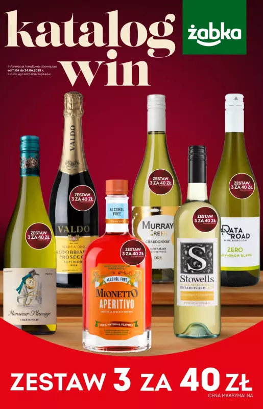 Żabka - gazetka promocyjna Katalog win od środy 11.06 do wtorku 24.06